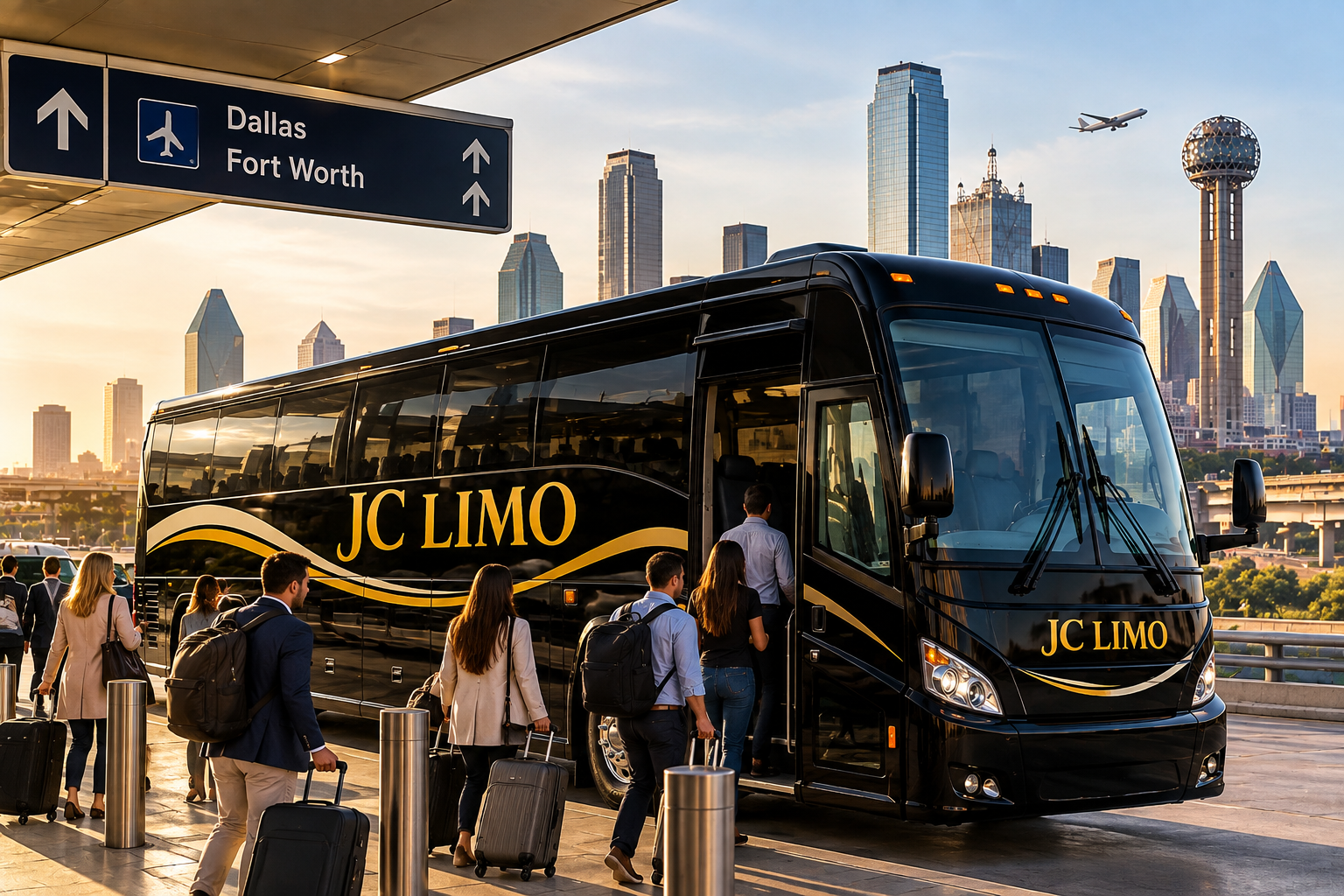 JC LIMO Dallas Arrival at Golden Hour - JC Limo JC Limo